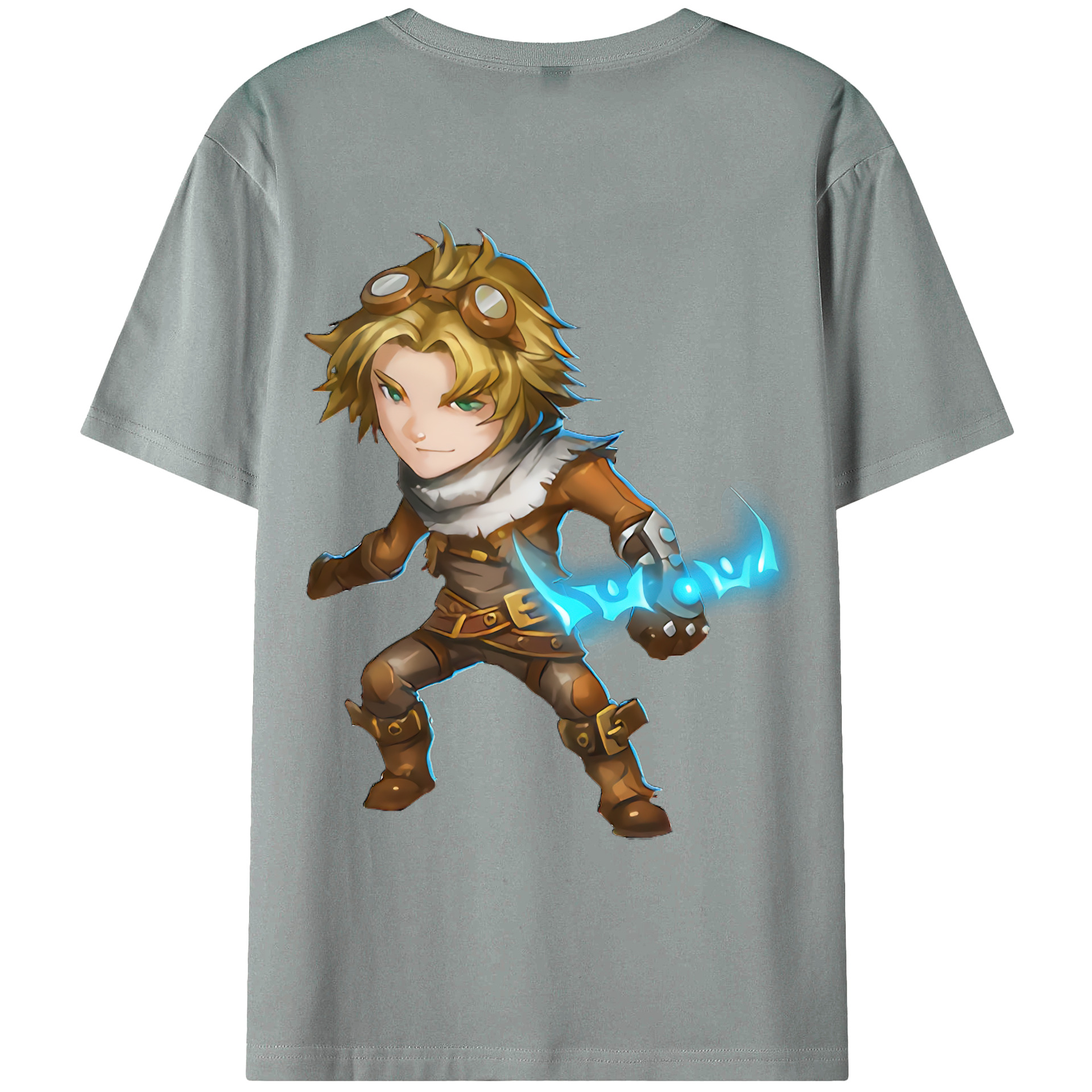 （画像用） リーグ・オブ・レジェンド League of Legends LOL 綿100％ メンズ半袖Tシャツ（バックプリント） 通気性